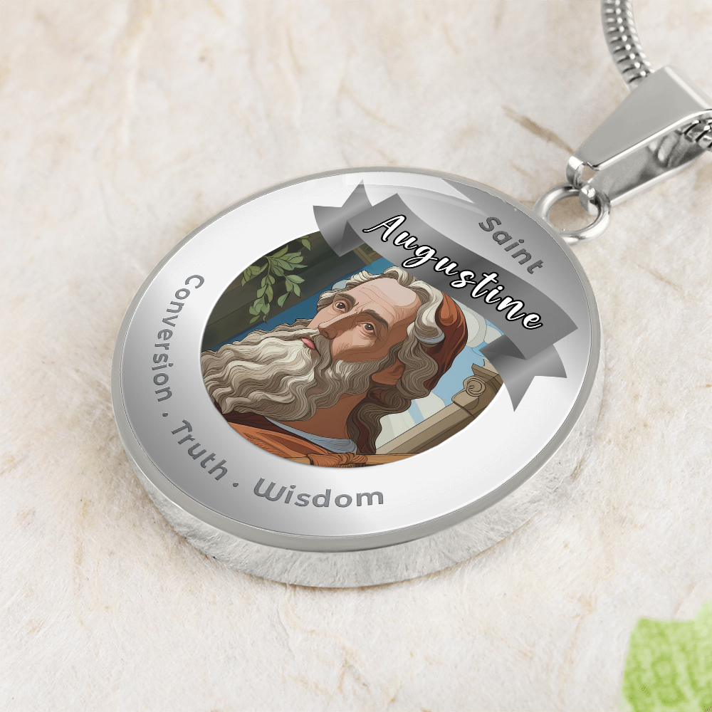 Saint Augustine - Affirmation Necklace - More Than CharmsMore Than Charms