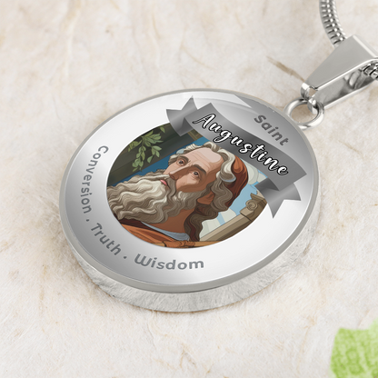 Saint Augustine - Affirmation Necklace - More Than CharmsMore Than Charms
