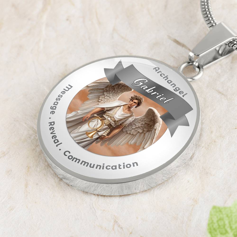 Archangel Gabriel - Affirmation Necklace For Messages, Revelation & Communication - More Than CharmsMore Than Charms