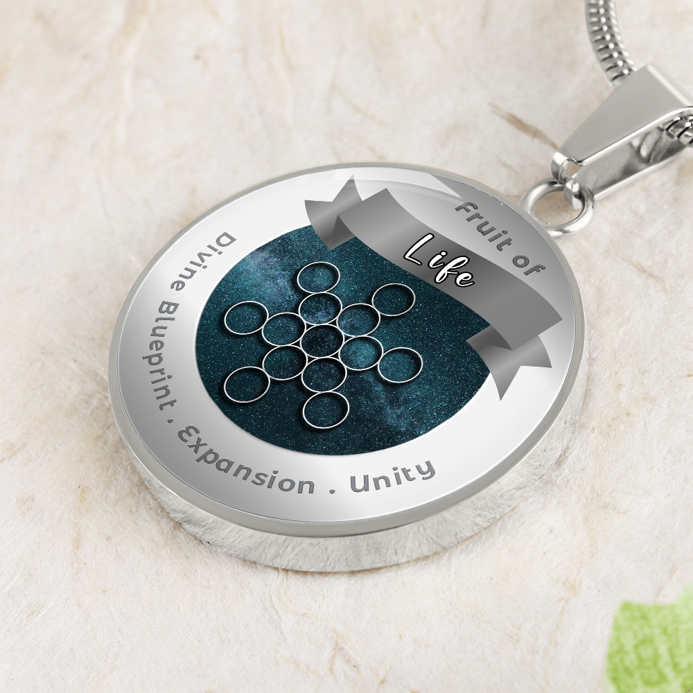 Fruit of Life - Expansion Unity Divine Blueprint - Affirmation Necklace - More Than CharmsMore Than Charms