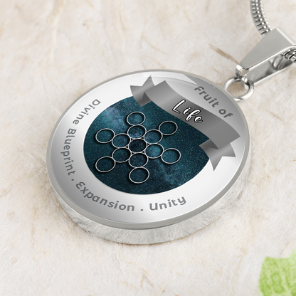 Fruit of Life - Expansion Unity Divine Blueprint - Affirmation Necklace - More Than CharmsMore Than Charms