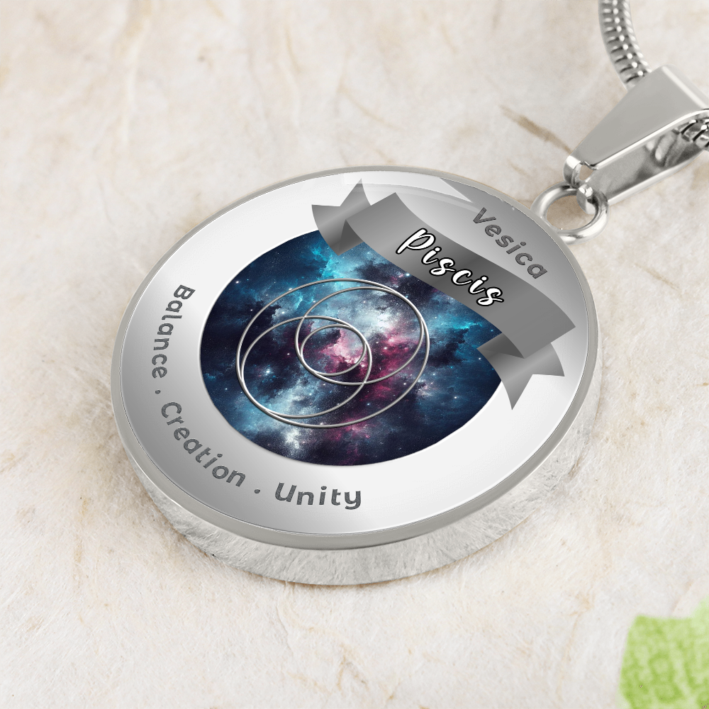 Vescica Piscis - Unity Creation Balance - Affirmation Necklace - More Than CharmsMore Than Charms