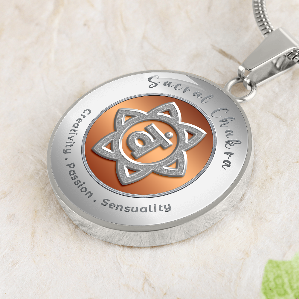 Sacral Chakra - Creativity Passion Sensuality - Affirmation Necklace - More Than CharmsMore Than Charms