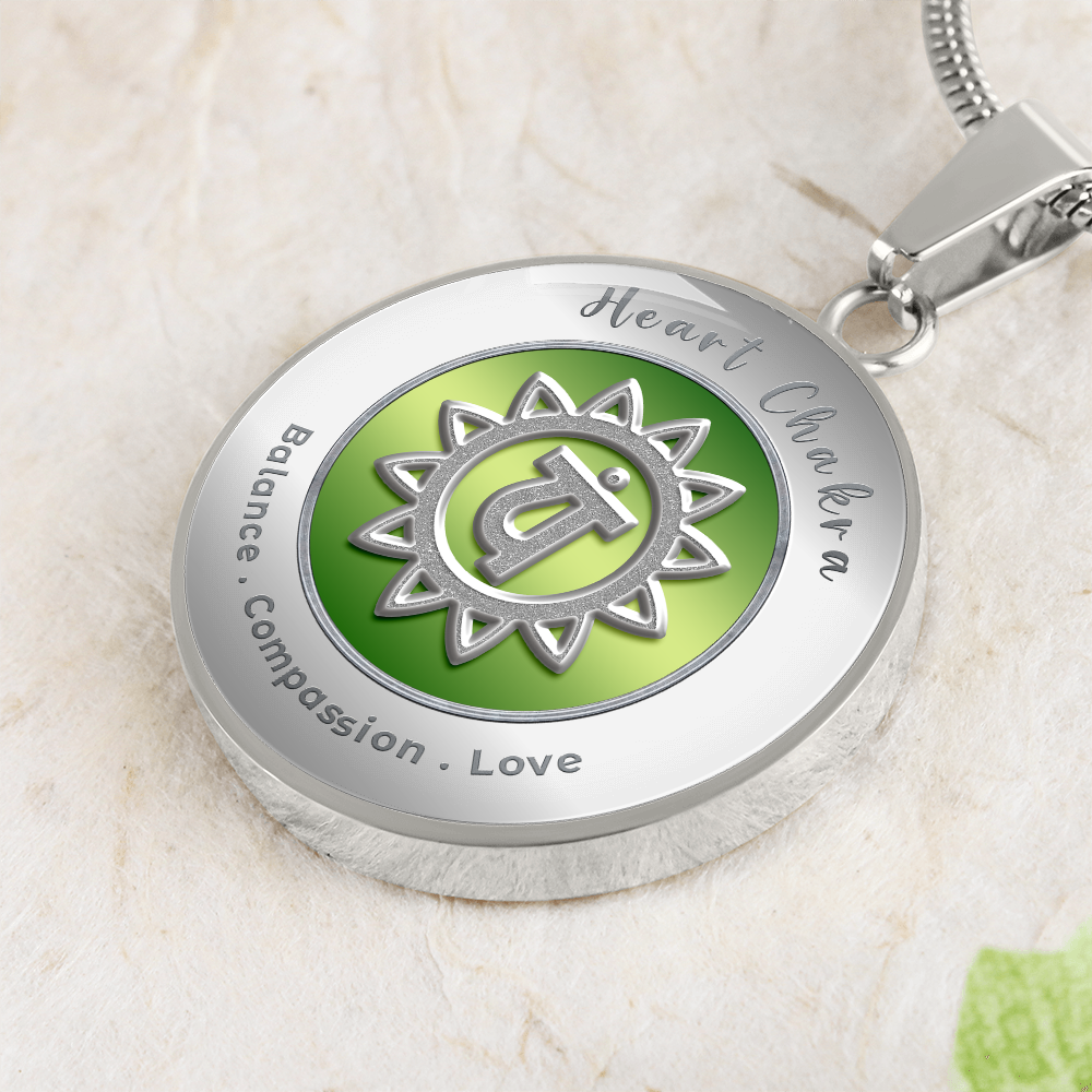 Heart Chakra - Love Compassion Balance - Affirmation Necklace - More Than CharmsMore Than Charms