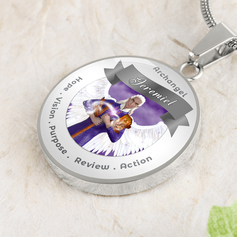 Archangel Jeremiel - Affirmation Necklace For Action, Hope, Purpose, Review & Visions - More Than CharmsMore Than Charms