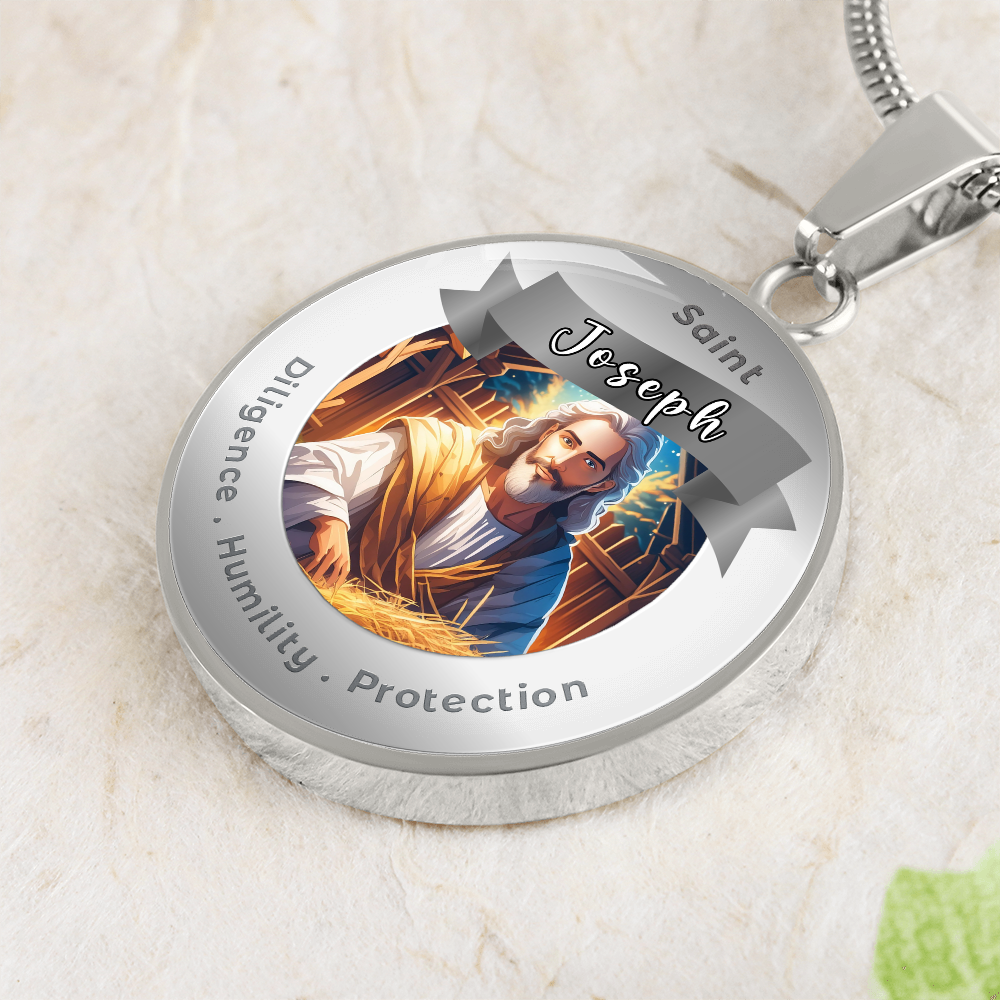 Saint Joseph - Affirmation Necklace - More Than CharmsMore Than Charms
