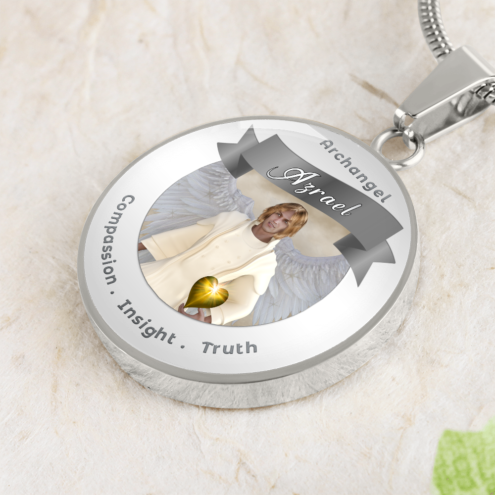 Archangel Azrael - Affirmation Necklace For Compassion, Insight & Truth - More Than CharmsMore Than Charms