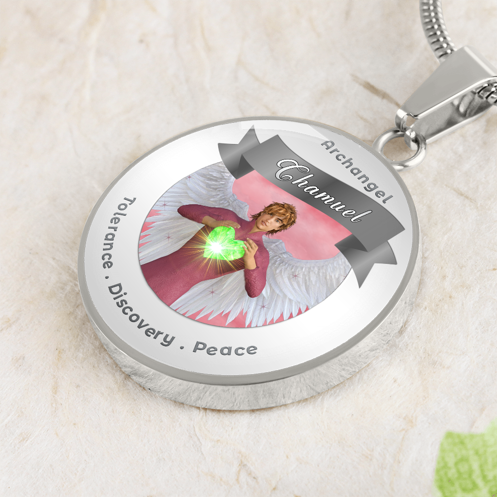 Archangel Chamuel - Affirmation Necklace For Tolerance, Discovery & Peace - More Than CharmsMore Than Charms