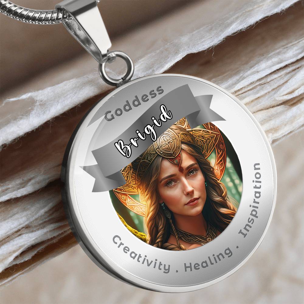 Brigid - Affirmation Pendant For Creativity . Healing . Inspiration -More Than CharmsMore Than Charms