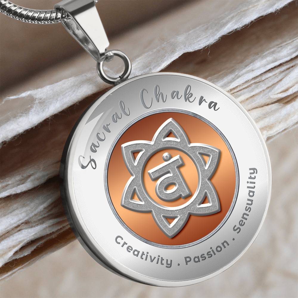 Sacral Chakra - Creativity Passion Sensuality - Affirmation Necklace - More Than CharmsMore Than Charms