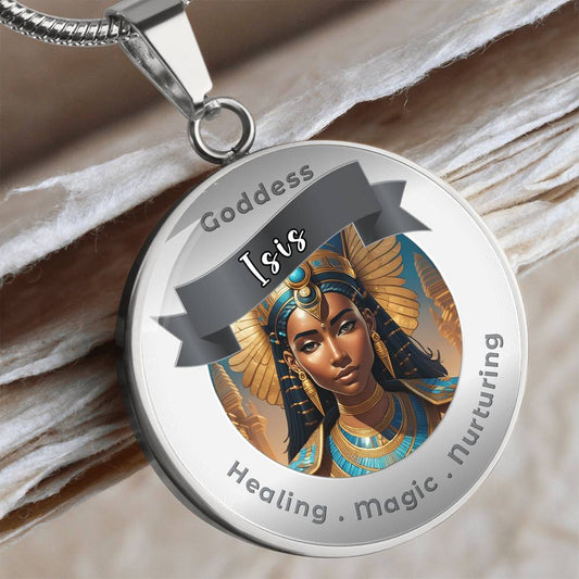 isiscircle - Charm Necklace - This Luxury Charm Necklace is more than just an accessory — it’s a soulful expression of your journey, dreams, and intentions. Designed with meaning, each charm carries powerful affirmation words, images, or symbols that spea