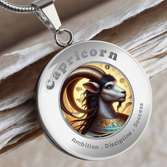 Capricorn - Charm Necklace - This Luxury Charm Necklace is more than just an accessory — it’s a soulful expression of your journey, dreams, and intentions. Designed with meaning, each charm carries powerful affirmation words, images, or symbols that speak