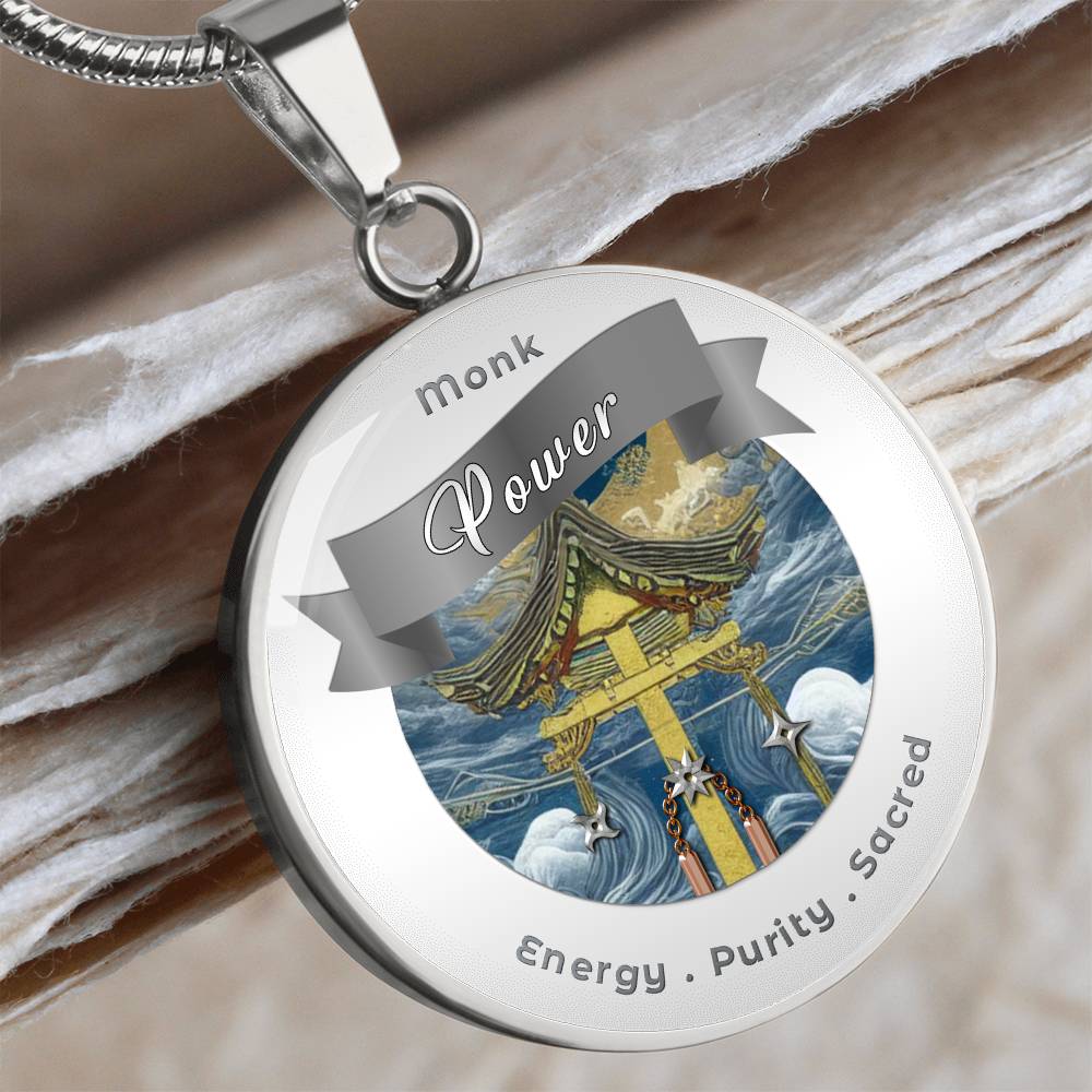 Monk 2 - RPG Fantasy Affirmation Necklace - More Than CharmsMore Than Charms