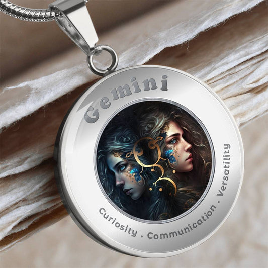 Gemini - Charm Necklace - This Luxury Charm Necklace is more than just an accessory — it’s a soulful expression of your journey, dreams, and intentions. Designed with meaning, each charm carries powerful affirmation words, images, or symbols that speak to