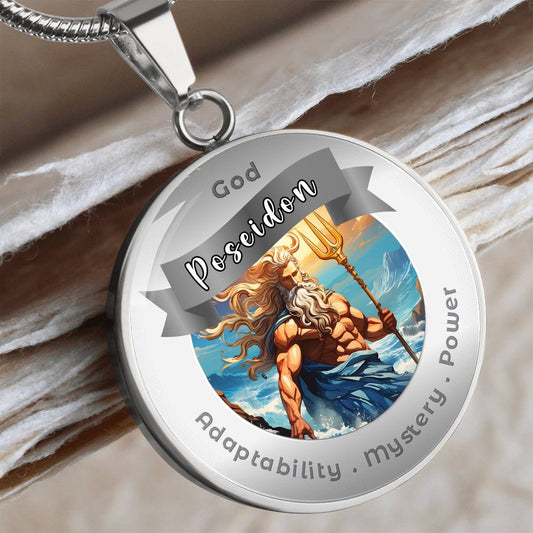 Poseidon - Charm Necklace - This Luxury Charm Necklace is more than just an accessory — it’s a soulful expression of your journey, dreams, and intentions. Designed with meaning, each charm carries powerful affirmation words, images, or symbols that speak
