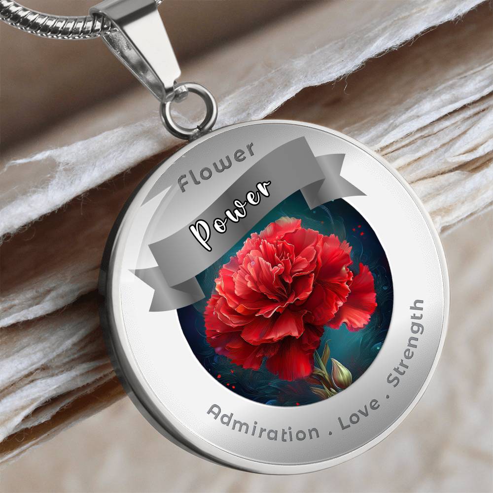 Carnation - Affirmation Necklace - More Than CharmsMore Than Charms