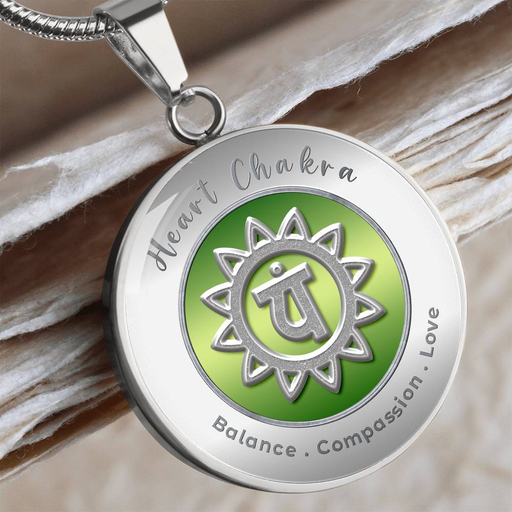 Heart Chakra - Love Compassion Balance - Affirmation Necklace - More Than CharmsMore Than Charms