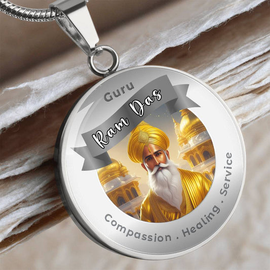 Guru Ram Das - Charm Necklace - This Luxury Charm Necklace is more than just an accessory — it’s a soulful expression of your journey, dreams, and intentions. Designed with meaning, each charm carries powerful affirmation words, images, or symbols that sp