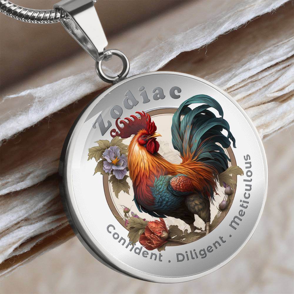 Rooster- Chinese Zodiac - Affirmation Necklace - More Than CharmsMore Than Charms