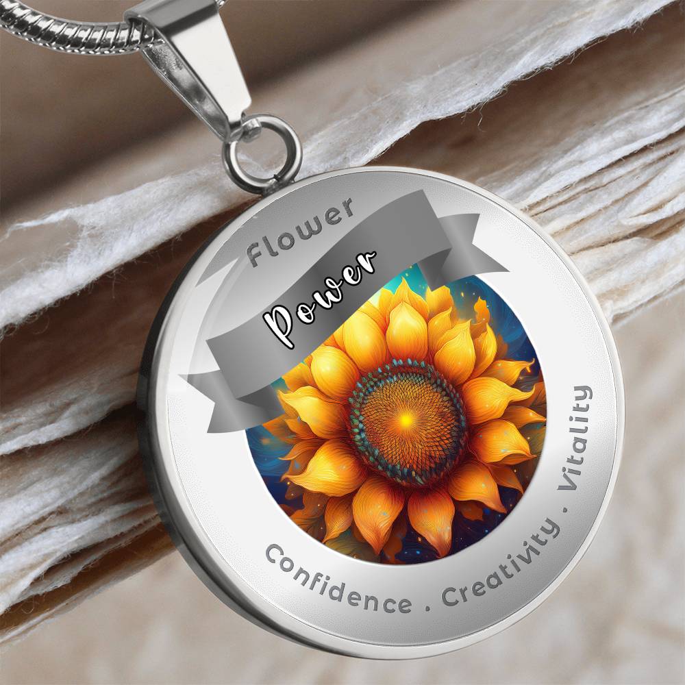 Sunflower - Affirmation Necklace - More Than CharmsMore Than Charms