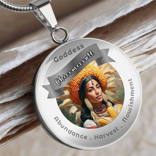 Chicomecoatl - Charm Necklace - This Luxury Charm Necklace is more than just an accessory — it’s a soulful expression of your journey, dreams, and intentions. Designed with meaning, each charm carries powerful affirmation words, images, or symbols that sp