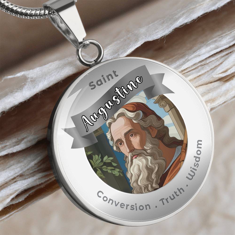 Saint Augustine - Affirmation Necklace - More Than CharmsMore Than Charms
