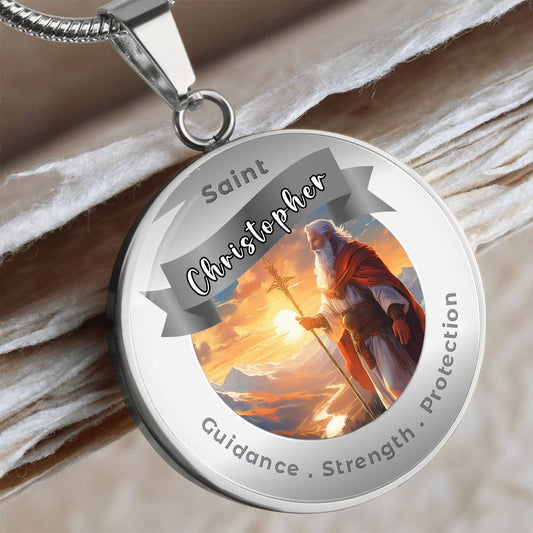 Saint Christopher - Charm Necklace - This Luxury Charm Necklace is more than just an accessory — it’s a soulful expression of your journey, dreams, and intentions. Designed with meaning, each charm carries powerful affirmation words, images, or symbols th