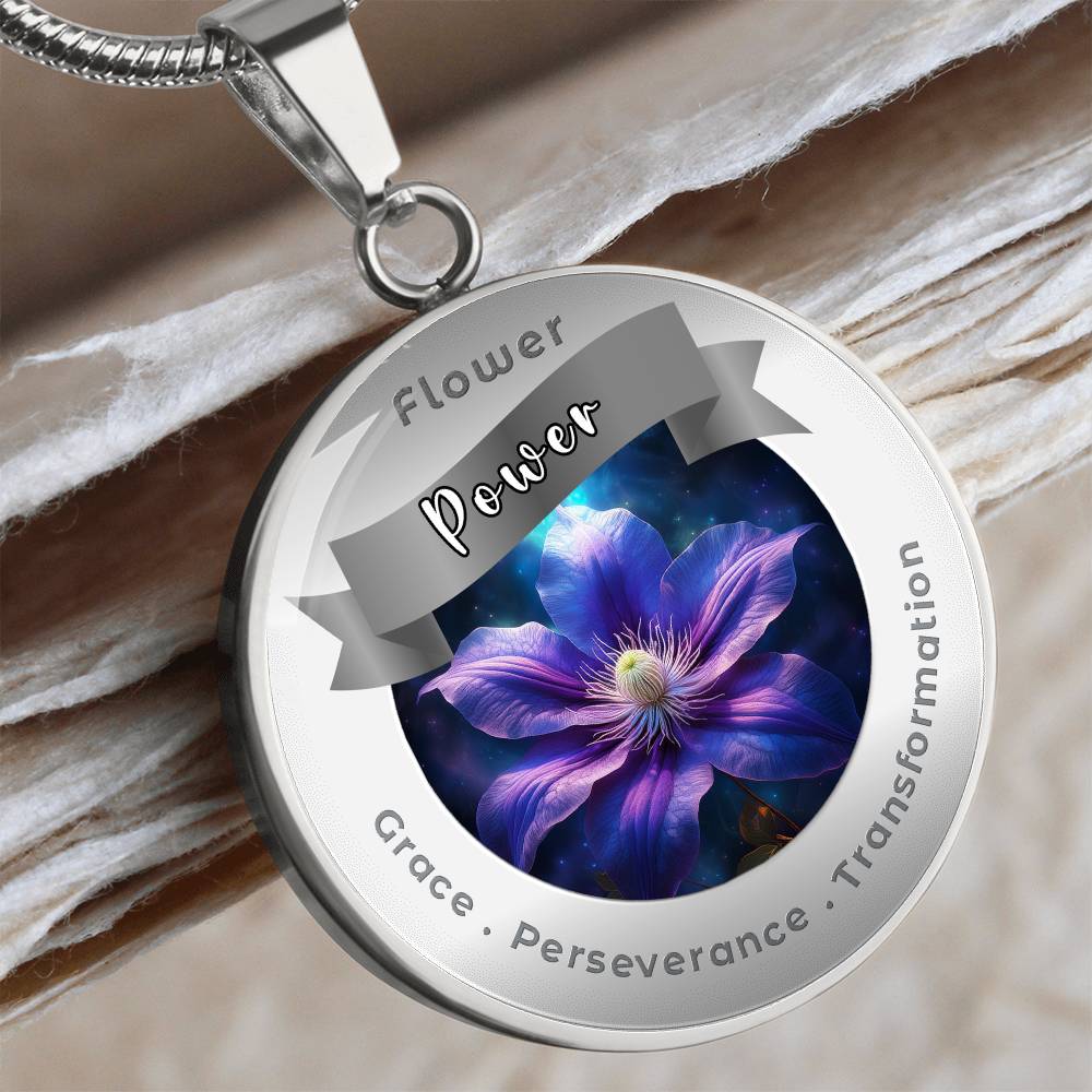 Clematis - Affirmation Necklace - More Than CharmsMore Than Charms