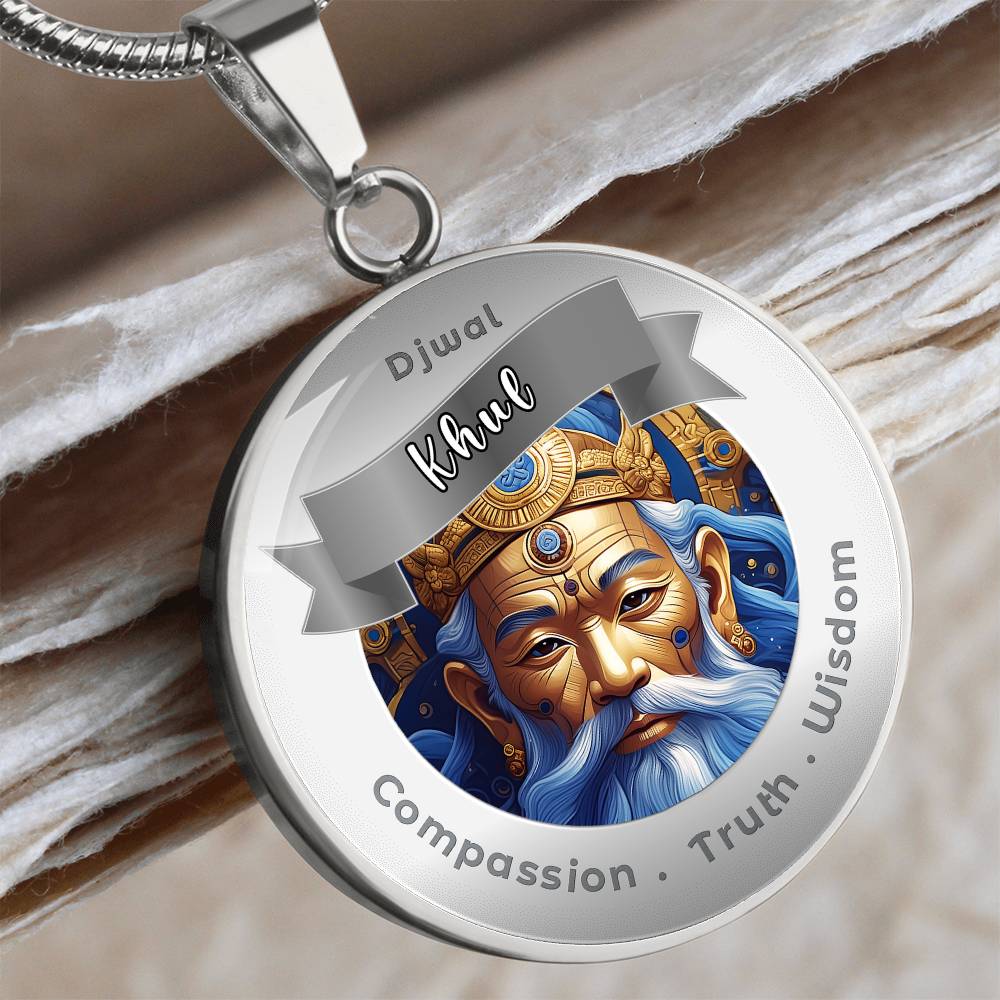 Djwal Khul - Affirmation Necklace For Compassion, Truth & Wisdom - More Than CharmsMore Than Charms
