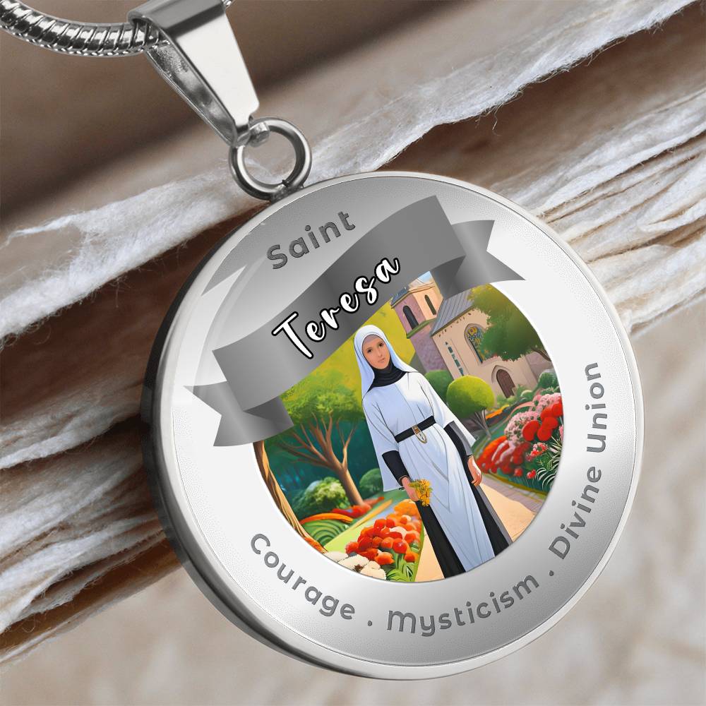 Saint Teresa - Affirmation Necklace - More Than CharmsMore Than Charms