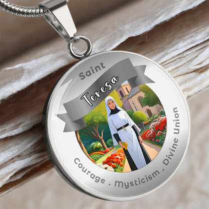 Saint Teresa - Affirmation Necklace - More Than CharmsMore Than Charms