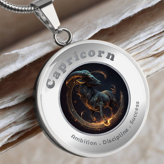 Capricorn - Charm Necklace - This Luxury Charm Necklace is more than just an accessory — it’s a soulful expression of your journey, dreams, and intentions. Designed with meaning, each charm carries powerful affirmation words, images, or symbols that speak