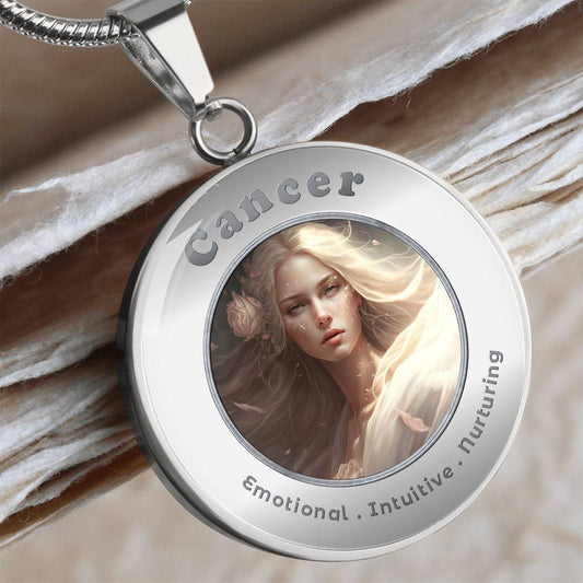 Cancer - Charm Necklace - This Luxury Charm Necklace is more than just an accessory — it’s a soulful expression of your journey, dreams, and intentions. Designed with meaning, each charm carries powerful affirmation words, images, or symbols that speak to