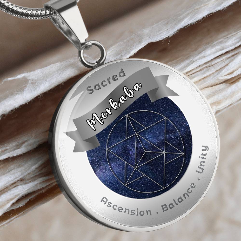 Merkaba - Ascension Balance Unity - Affirmation Necklace - More Than CharmsMore Than Charms