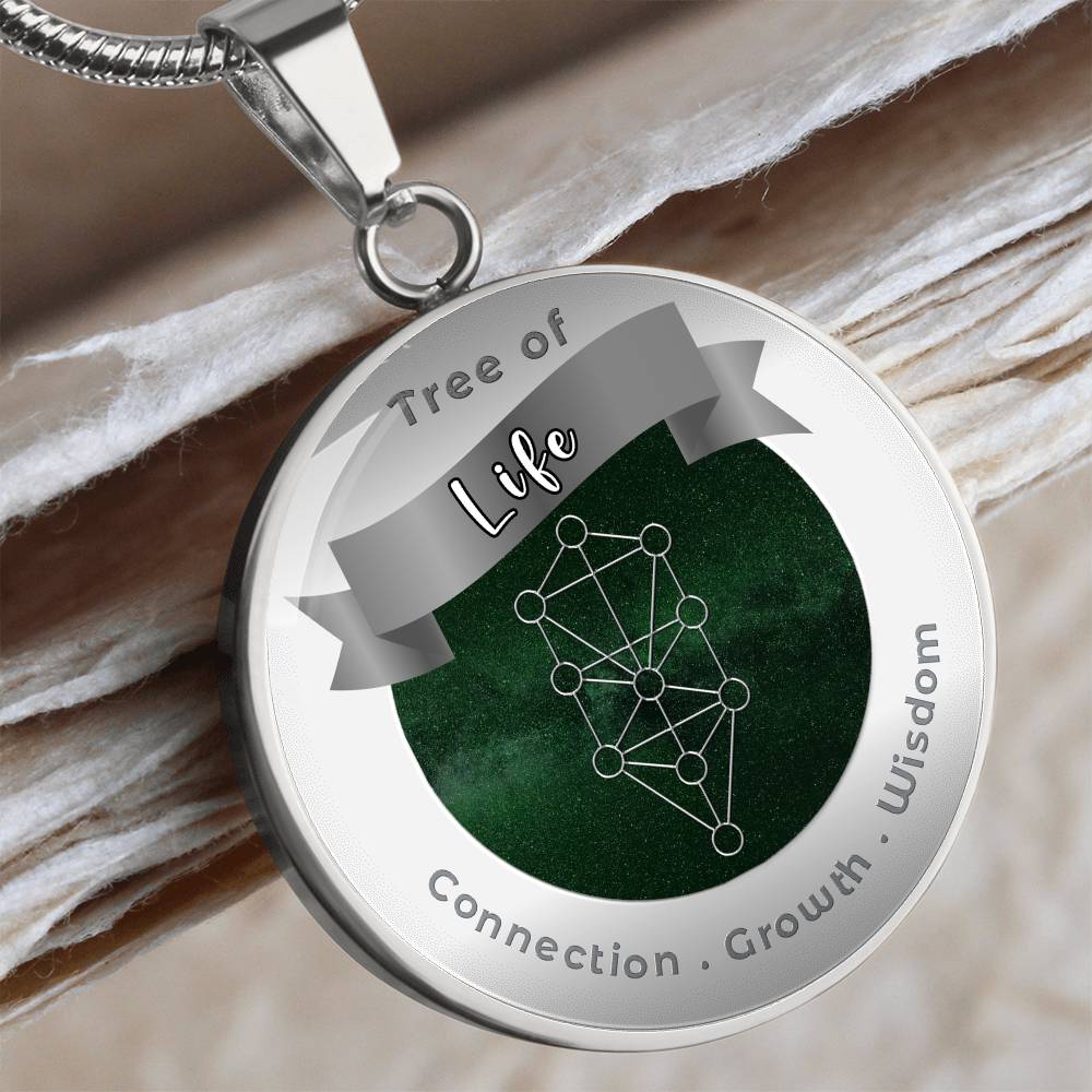 Tree of Life – Sephiroth - Wisdom Balance Divine Connection - Affirmation Necklace - More Than CharmsMore Than Charms
