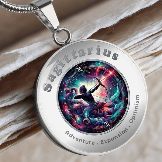 Sagittarius - Charm Necklace - This Luxury Charm Necklace is more than just an accessory — it’s a soulful expression of your journey, dreams, and intentions. Designed with meaning, each charm carries powerful affirmation words, images, or symbols that spe