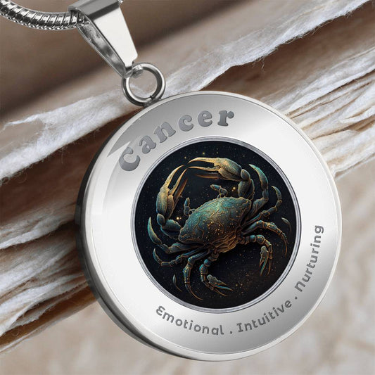 Cancer - Charm Necklace - This Luxury Charm Necklace is more than just an accessory — it’s a soulful expression of your journey, dreams, and intentions. Designed with meaning, each charm carries powerful affirmation words, images, or symbols that speak to