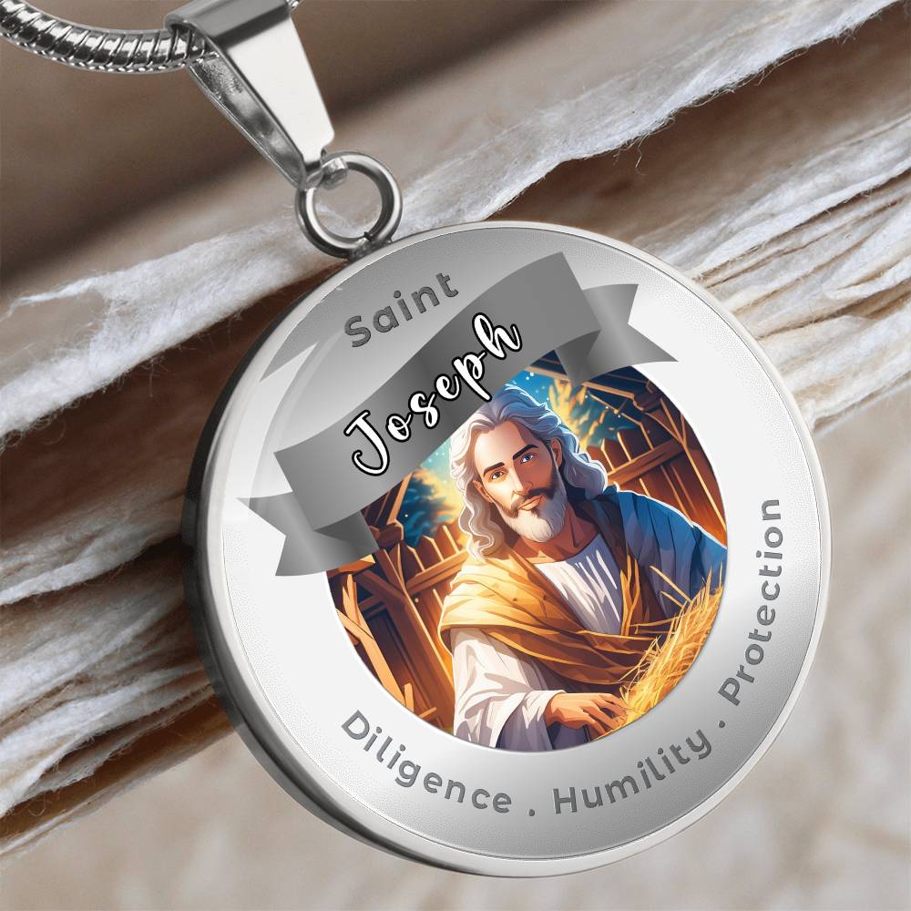 Saint Joseph - Affirmation Necklace - More Than CharmsMore Than Charms