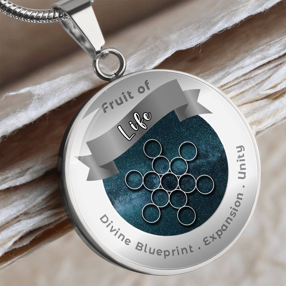 Fruit of Life - Expansion Unity Divine Blueprint - Affirmation Necklace - More Than CharmsMore Than Charms