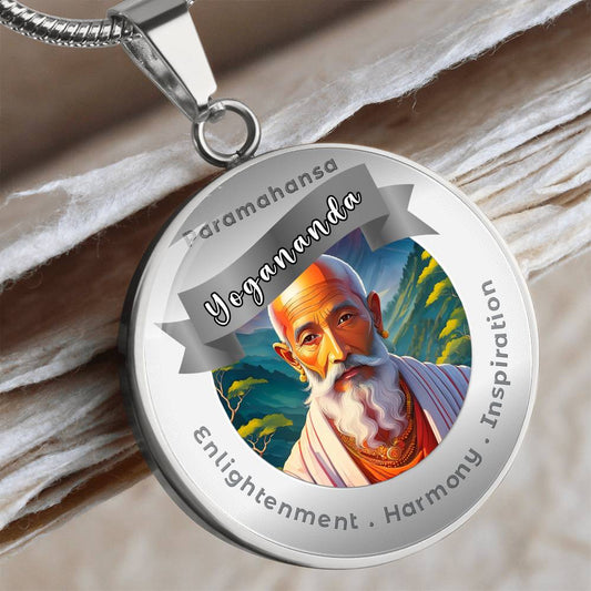 Paramahansa Yogananda Charm Necklace - This Luxury Charm Necklace is more than just an accessory — it’s a soulful expression of your journey, dreams, and intentions. Designed with meaning, each charm carries powerful affirmation words, images, or symbols