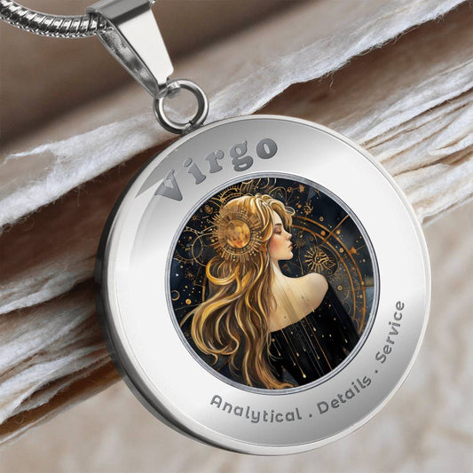 Virgo - Charm Necklace - This Luxury Charm Necklace is more than just an accessory — it’s a soulful expression of your journey, dreams, and intentions. Designed with meaning, each charm carries powerful affirmation words, images, or symbols that speak to