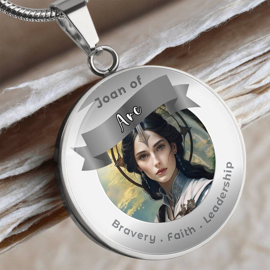 Joan of Arc - Charm Necklace - This Luxury Charm Necklace is more than just an accessory — it’s a soulful expression of your journey, dreams, and intentions. Designed with meaning, each charm carries powerful affirmation words, images, or symbols that spe