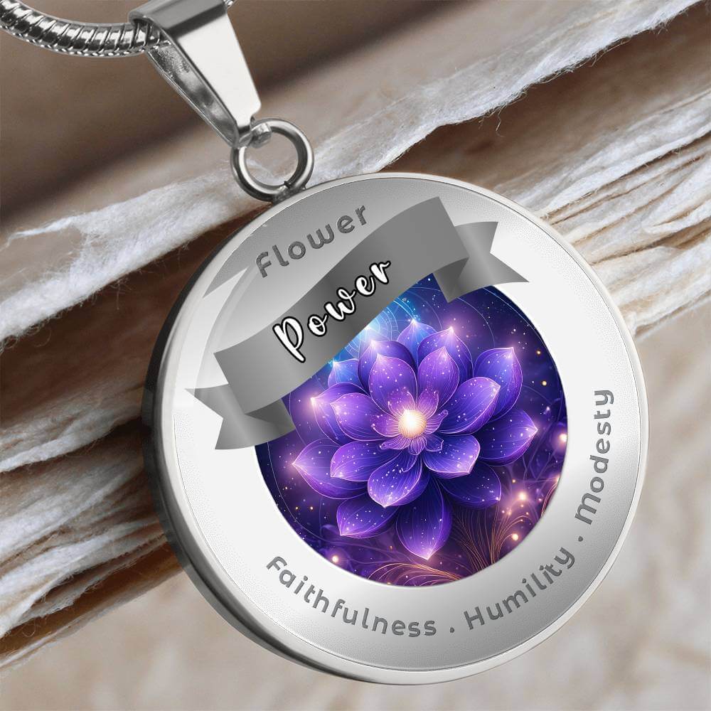Violet - Affirmation Necklace - More Than CharmsMore Than Charms