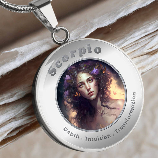 Scorpio - Charm Necklace - This Luxury Charm Necklace is more than just an accessory — it’s a soulful expression of your journey, dreams, and intentions. Designed with meaning, each charm carries powerful affirmation words, images, or symbols that speak t