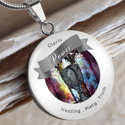 Cleric 2 - RPG Fantasy Affirmation Necklace - More Than CharmsMore Than Charms