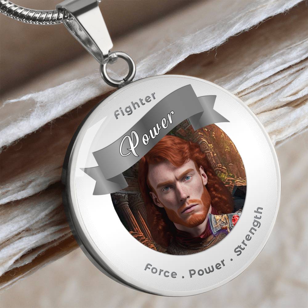 Fighter - RPG Fantasy Affirmation Necklace - More Than CharmsMore Than Charms