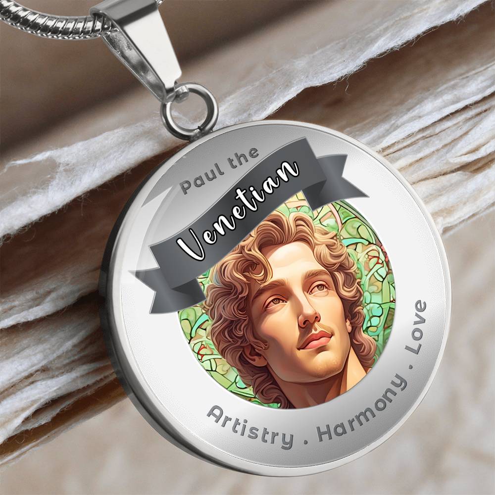 Paul The Venetian - Affirmation Necklace For Artistry, Harmony & Love - More Than CharmsMore Than Charms