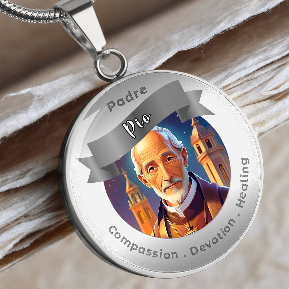 Padre Pio - Affirmation Necklace - More Than CharmsMore Than Charms