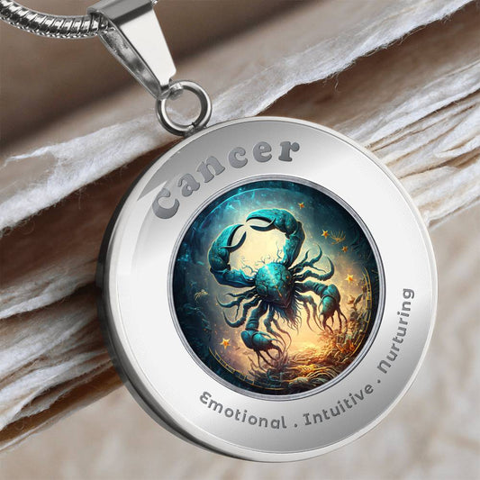 Cancer - Charm Necklace - This Luxury Charm Necklace is more than just an accessory — it’s a soulful expression of your journey, dreams, and intentions. Designed with meaning, each charm carries powerful affirmation words, images, or symbols that speak to