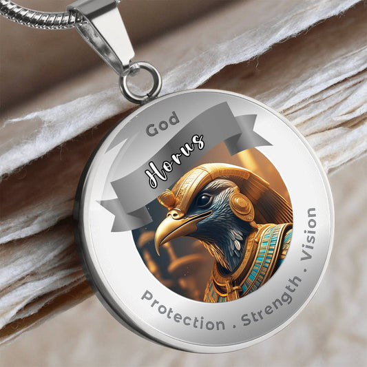 Horus - Charm Necklace - This Luxury Charm Necklace is more than just an accessory — it’s a soulful expression of your journey, dreams, and intentions. Designed with meaning, each charm carries powerful affirmation words, images, or symbols that speak to